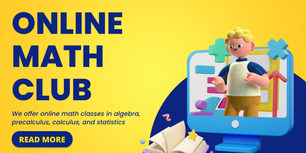 Yellow Blue Gradient 3D Math Club Blog Banner
